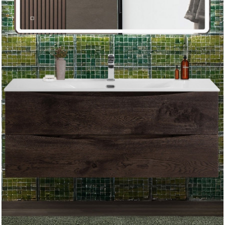 Тумба с раковиной подвесная BelBagno MARINO-CER-N-1200-2C-SO-RNG-P Rovere Nature Grigio, раковина белая BB-8099-120 Тумба с раковиной подвесная BelBagno MARINO-CER-N-1200-2C-SO-RNG-P Rovere Nature Grigio, раковина белая BB-8099-120