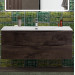 Тумба с раковиной подвесная BelBagno MARINO-CER-N-1200-2C-SO-RNG-P Rovere Nature Grigio, раковина белая BB-8099-120