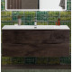 Тумба с раковиной подвесная BelBagno MARINO-CER-N-1200-2C-SO-RNG-P Rovere Nature Grigio, раковина белая BB-8099-120 Тумба с раковиной подвесная BelBagno MARINO-CER-N-1200-2C-SO-RNG-P Rovere Nature Grigio, раковина белая BB-8099-120