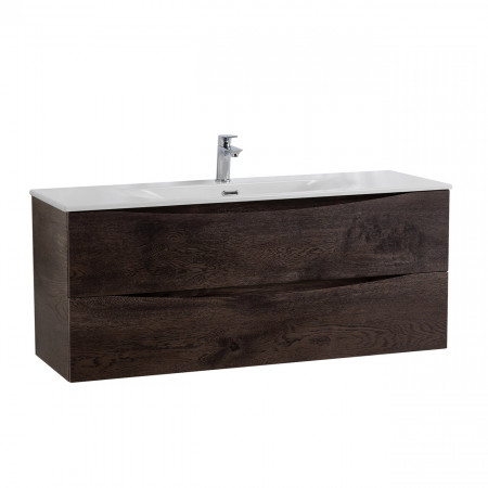 Тумба с раковиной подвесная BelBagno MARINO-CER-N-1200-2C-SO-RNG-P Rovere Nature Grigio, раковина белая BB-8099-120 Тумба с раковиной подвесная BelBagno MARINO-CER-N-1200-2C-SO-RNG-P Rovere Nature Grigio, раковина белая BB-8099-120