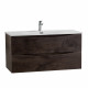 Тумба с раковиной подвесная BelBagno MARINO-CER-N-1000-2C-SO-RNG-P Rovere Nature Grigio, раковина белая BB-8099-100 Тумба с раковиной подвесная BelBagno MARINO-CER-N-1000-2C-SO-RNG-P Rovere Nature Grigio, раковина белая BB-8099-100