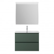Тумба с раковиной подвесная BelBagno UNO-900-2C-SO-VO Еловый матовый, раковина белая BB-8099-90