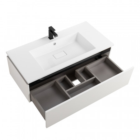 Мебель для ванной Cezares SLIDER 100 Bianco Opaco SLIDER-1000-1C-SO-BO Мебель для ванной Cezares SLIDER 100 Bianco Opaco SLIDER-1000-1C-SO-BO