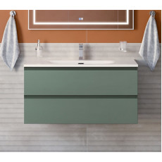 Тумба с раковиной подвесная BelBagno KRAFT-1000-2C-SO-VO Еловый матовый, раковина белая BB-8099-100