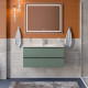 Тумба с раковиной подвесная BelBagno KRAFT-1000-2C-SO-VO Еловый матовый, раковина белая BB-8099-100 Тумба с раковиной подвесная BelBagno KRAFT-1000-2C-SO-VO Еловый матовый, раковина белая BB-8099-100