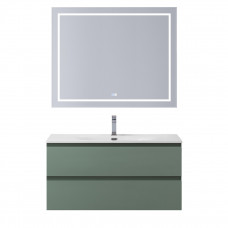 Тумба с раковиной подвесная BelBagno KRAFT-1000-2C-SO-VO Еловый матовый, раковина белая BB-8099-100