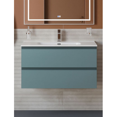 Тумба с раковиной подвесная BelBagno KRAFT-800-2C-SO-AO Голубой матовый, раковина белая BB800ETL Тумба с раковиной подвесная BelBagno KRAFT-800-2C-SO-AO Голубой матовый, раковина белая BB800ETL