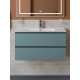 Тумба с раковиной подвесная BelBagno KRAFT-800-2C-SO-AO Голубой матовый, раковина белая BB800ETL Тумба с раковиной подвесная BelBagno KRAFT-800-2C-SO-AO Голубой матовый, раковина белая BB800ETL