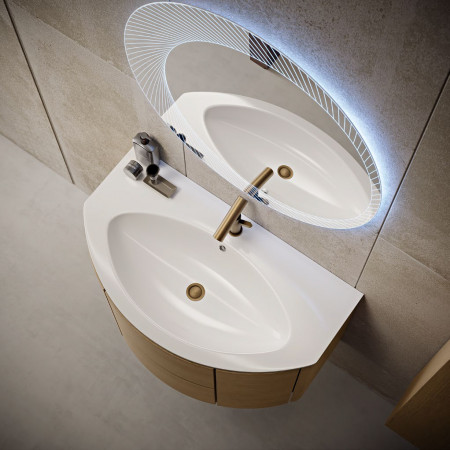 Мебель для ванной Cezares EDEN 90 Rovere Tabacco 55073 Мебель для ванной Cezares EDEN 90 Rovere Tabacco 55073