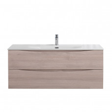Тумба с раковиной подвесная BelBagno MARINO-CER-N-1200-2C-SO-RG-P Rovere Grigio, раковина белая BB-8099-120