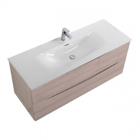 Тумба с раковиной подвесная BelBagno MARINO-CER-N-1200-2C-SO-RG-P Rovere Grigio, раковина белая BB-8099-120 Тумба с раковиной подвесная BelBagno MARINO-CER-N-1200-2C-SO-RG-P Rovere Grigio, раковина белая BB-8099-120