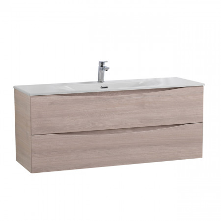 Тумба с раковиной подвесная BelBagno MARINO-CER-N-1200-2C-SO-RG-P Rovere Grigio, раковина белая BB-8099-120 Тумба с раковиной подвесная BelBagno MARINO-CER-N-1200-2C-SO-RG-P Rovere Grigio, раковина белая BB-8099-120