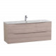 Тумба с раковиной подвесная BelBagno MARINO-CER-N-1200-2C-SO-RG-P Rovere Grigio, раковина белая BB-8099-120 Тумба с раковиной подвесная BelBagno MARINO-CER-N-1200-2C-SO-RG-P Rovere Grigio, раковина белая BB-8099-120