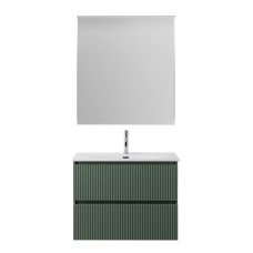 Тумба с раковиной подвесная BelBagno UNO-MINI-700-2C-SO-VO Еловый матовый, раковина белая BB-8099-3-70