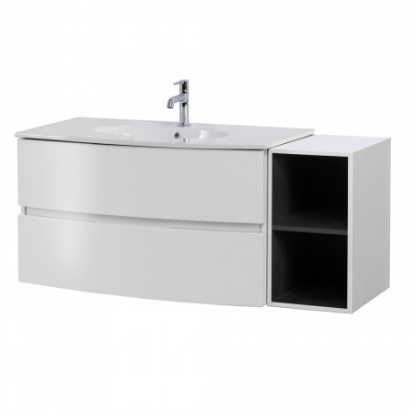Мебель для ванной Cezares ELETTRA 130 Bianco opaco 55525+55529 Мебель для ванной Cezares ELETTRA 130 Bianco opaco 55525+55529