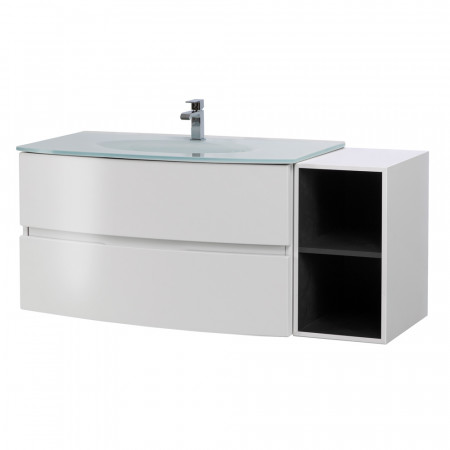 Мебель для ванной Cezares ELETTRA 130 Bianco opaco 55525+55529 Мебель для ванной Cezares ELETTRA 130 Bianco opaco 55525+55529