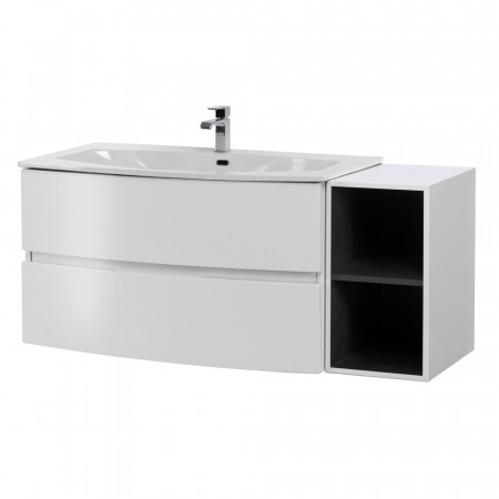 Мебель для ванной Cezares ELETTRA 130 Bianco opaco 55525+55529 Мебель для ванной Cezares ELETTRA 130 Bianco opaco 55525+55529