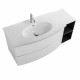 Мебель для ванной Cezares ELETTRA 130 Bianco opaco 55525+55529 Мебель для ванной Cezares ELETTRA 130 Bianco opaco 55525+55529