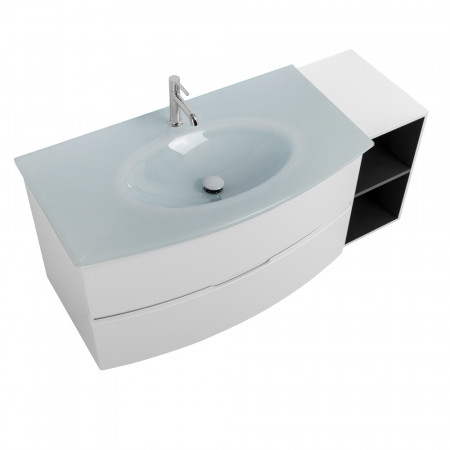 Мебель для ванной Cezares ELETTRA 130 Bianco opaco 55525+55529 Мебель для ванной Cezares ELETTRA 130 Bianco opaco 55525+55529