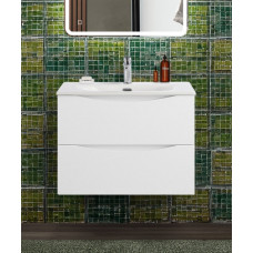 Тумба с раковиной подвесная BelBagno MARINO-CER-N-700-2C-SO-BO-P Bianco Opaco, раковина белая BB-8099-70