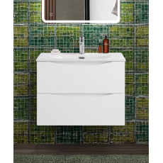 Тумба с раковиной подвесная BelBagno MARINO-CER-N-700-2C-SO-BO-P Bianco Opaco, раковина белая BB-8099-70
