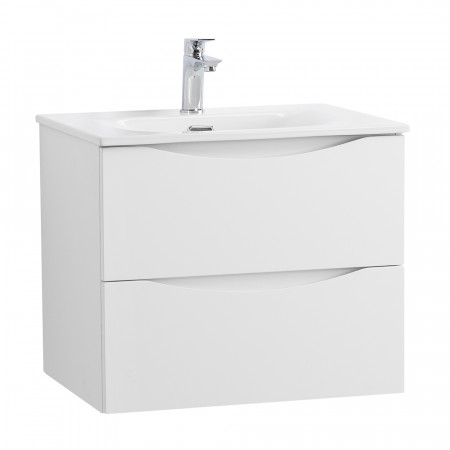 Тумба с раковиной подвесная BelBagno MARINO-CER-N-700-2C-SO-BO-P Bianco Opaco, раковина белая BB-8099-70 Тумба с раковиной подвесная BelBagno MARINO-CER-N-700-2C-SO-BO-P Bianco Opaco, раковина белая BB-8099-70