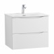 Тумба с раковиной подвесная BelBagno MARINO-CER-N-700-2C-SO-BO-P Bianco Opaco, раковина белая BB-8099-70 Тумба с раковиной подвесная BelBagno MARINO-CER-N-700-2C-SO-BO-P Bianco Opaco, раковина белая BB-8099-70