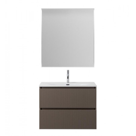 Тумба с раковиной подвесная BelBagno UNO-MINI-800-2C-SO-СO Бежевый матовый, раковина белая BB-8099-3-80 Тумба с раковиной подвесная BelBagno UNO-MINI-800-2C-SO-СO Бежевый матовый, раковина белая BB-8099-3-80