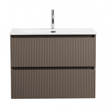 Тумба с раковиной подвесная BelBagno UNO-MINI-800-2C-SO-СO Бежевый матовый, раковина белая BB-8099-3-80 Тумба с раковиной подвесная BelBagno UNO-MINI-800-2C-SO-СO Бежевый матовый, раковина белая BB-8099-3-80