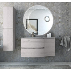 Мебель для ванной чаша слева Cezares VAGUE 104 Rovere sbiancato 54847+54848