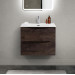 Тумба с раковиной подвесная BelBagno MARINO-CER-MINI-600-2C-SO-RNG-P Rovere Nature Grigio, раковина белая BB-8099-3-60