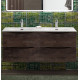 Тумба с раковиной подвесная BelBagno MARINO-CER-N-1200-4C-SO-RNG-P Rovere Nature Grigio, раковина белая BB-8099-120-2 с 2-я чашами Тумба с раковиной подвесная BelBagno MARINO-CER-N-1200-4C-SO-RNG-P Rovere Nature Grigio, раковина белая BB-8099-120-2 с 2-я чашами