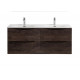 Тумба с раковиной подвесная BelBagno MARINO-CER-N-1200-4C-SO-RNG-P Rovere Nature Grigio, раковина белая BB-8099-120-2 с 2-я чашами Тумба с раковиной подвесная BelBagno MARINO-CER-N-1200-4C-SO-RNG-P Rovere Nature Grigio, раковина белая BB-8099-120-2 с 2-я чашами