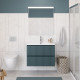 Тумба с раковиной подвесная BelBagno UNO-800-2C-SO-AO Голубой матовый, раковина белая BB-8099-80 Тумба с раковиной подвесная BelBagno UNO-800-2C-SO-AO Голубой матовый, раковина белая BB-8099-80