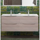 Тумба с раковиной подвесная BelBagno MARINO-CER-N-1200-4C-SO-RG-P Rovere Grigio, раковина белая BB-8099-120-2 с 2-я чашами Тумба с раковиной подвесная BelBagno MARINO-CER-N-1200-4C-SO-RG-P Rovere Grigio, раковина белая BB-8099-120-2 с 2-я чашами