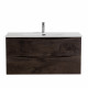 Тумба с раковиной подвесная BelBagno MARINO-CER-MINI-1000-2C-SO-RNG-P Rovere Nature Grigio, раковина белая BB-8099-3-100 Тумба с раковиной подвесная BelBagno MARINO-CER-MINI-1000-2C-SO-RNG-P Rovere Nature Grigio, раковина белая BB-8099-3-100