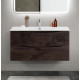 Тумба с раковиной подвесная BelBagno MARINO-CER-MINI-1000-2C-SO-RNG-P Rovere Nature Grigio, раковина белая BB-8099-3-100 Тумба с раковиной подвесная BelBagno MARINO-CER-MINI-1000-2C-SO-RNG-P Rovere Nature Grigio, раковина белая BB-8099-3-100
