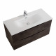 Тумба с раковиной подвесная BelBagno MARINO-CER-MINI-1000-2C-SO-RNG-P Rovere Nature Grigio, раковина белая BB-8099-3-100 Тумба с раковиной подвесная BelBagno MARINO-CER-MINI-1000-2C-SO-RNG-P Rovere Nature Grigio, раковина белая BB-8099-3-100