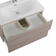 Тумба с раковиной подвесная BelBagno MARINO-CER-MINI-800-2C-SO-RG-P Rovere Grigio, раковина белая BB-8099-3-80 Тумба с раковиной подвесная BelBagno MARINO-CER-MINI-800-2C-SO-RG-P Rovere Grigio, раковина белая BB-8099-3-80