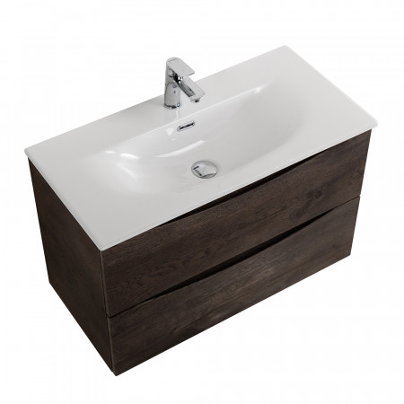 Тумба с раковиной подвесная BelBagno MARINO-CER-MINI-700-2C-SO-RNG-P Rovere Nature Grigio, раковина белая BB-8099-3-70 Тумба с раковиной подвесная BelBagno MARINO-CER-MINI-700-2C-SO-RNG-P Rovere Nature Grigio, раковина белая BB-8099-3-70