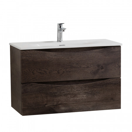 Тумба с раковиной подвесная BelBagno MARINO-CER-MINI-700-2C-SO-RNG-P Rovere Nature Grigio, раковина белая BB-8099-3-70 Тумба с раковиной подвесная BelBagno MARINO-CER-MINI-700-2C-SO-RNG-P Rovere Nature Grigio, раковина белая BB-8099-3-70