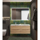 Тумба с раковиной подвесная BelBagno MARINO-CER-N-1200-4C-SO-WO-P Rovere Bianco, раковина белая BB-8099-120-2 с 2-я чашами Тумба с раковиной подвесная BelBagno MARINO-CER-N-1200-4C-SO-WO-P Rovere Bianco, раковина белая BB-8099-120-2 с 2-я чашами