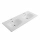 Тумба с раковиной подвесная BelBagno MARINO-CER-N-1200-4C-SO-WO-P Rovere Bianco, раковина белая BB-8099-120-2 с 2-я чашами Тумба с раковиной подвесная BelBagno MARINO-CER-N-1200-4C-SO-WO-P Rovere Bianco, раковина белая BB-8099-120-2 с 2-я чашами
