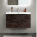 Тумба с раковиной подвесная BelBagno MARINO-CER-MINI-900-2C-SO-RNG-P Rovere Nature Grigio, раковина белая BB-8099-3-90