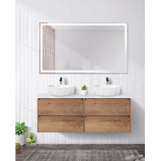 Мебель для ванной комнаты со столешницей BelBagno KRAFT-1400 Rovere Tabacco
