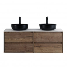 Мебель для ванной комнаты со столешницей BelBagno KRAFT-1400 Rovere Tabacco