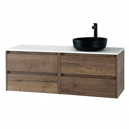 Мебель для ванной комнаты со столешницей BelBagno KRAFT-1200 Rovere Tabacco Мебель для ванной комнаты со столешницей BelBagno KRAFT-1200 Rovere Tabacco