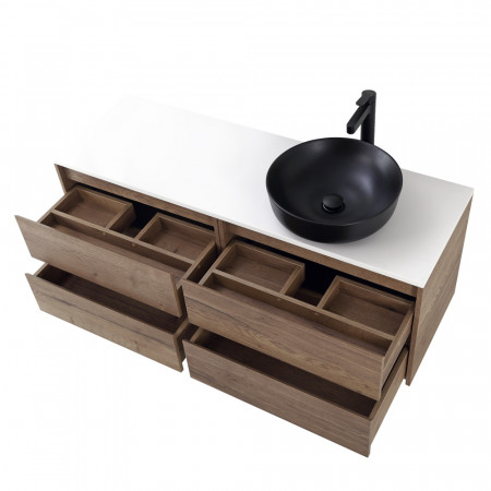 Мебель для ванной комнаты со столешницей BelBagno KRAFT-1200 Rovere Tabacco Мебель для ванной комнаты со столешницей BelBagno KRAFT-1200 Rovere Tabacco