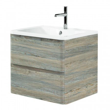 Тумба подвесная с раковиной BelBagno ALBANO-600-2C-SO-PS Pino Scania, раковина BB600/455-LV-MR-ALR Тумба подвесная с раковиной BelBagno ALBANO-600-2C-SO-PS Pino Scania, раковина BB600/455-LV-MR-ALR