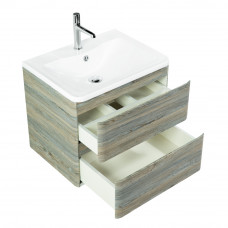 Тумба подвесная с раковиной BelBagno ALBANO-600-2C-SO-PS Pino Scania, раковина BB600/455-LV-MR-ALR